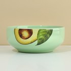 Глубокая тарелка керамическая «Авокадо», 14.5 см, 550 мл, цвет зелёный - Фото 3