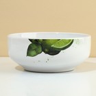 Глубокая тарелка керамическая «Сочный лайм», 14.5 см, 550 мл, цвет белый - Фото 2