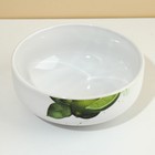 Глубокая тарелка керамическая «Сочный лайм», 14.5 см, 550 мл, цвет белый - Фото 3