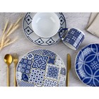 Тарелка керамическая «Марокко», 22.5 см, цвет синий - фото 4408286