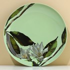 Тарелка керамическая Lemon flowers, 22.5 см, цвет зелёный - фото 4408332