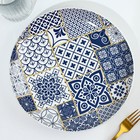 Тарелка керамическая «Марокко», 25.5 см, цвет белый - фото 4408387