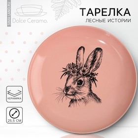 Тарелка керамическая «Зайка», 25.5 см, Dolce Ceramo