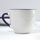 Посуда «Синие цветы» набор: 4 тарелки 23 см, 4 миски 14.5 см, 4 кружки 250 мл, 4 блюдца 15 см - Фото 12