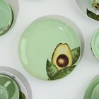 Набор посуды из керамики на 4 персоны «Авокадо», 16 предметов: 4 тарелки 23 см, 4 миски 14.5 см, 4 кружки 250 мл, 4 блюдца 15 см - фото 4408510