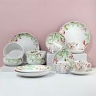 Посуда из керамики «Акварель» набор: 4 тарелки, 4 миски, 4 кружки, 4 блюдца - Фото 2