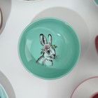 Посуда из керамики «Пасха. Лесные персонажи»: 4 тарелки, 4 миски, 4 кружки, 4 блюдца - Фото 11