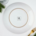 Новый год. Тарелка керамическая «Новогодняя сказка» красная, 25.5 см, цвет белый - фото 23363689