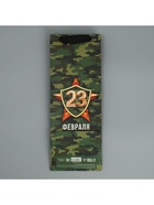 Пакет подарочный ламинированный под бутылку, упаковка, «23 февраля», 13 x 36 x 10 см - Фото 6
