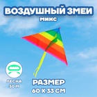 Воздушный змей «Цветной в полоску», с леской, цвета МИКС - Фото 4
