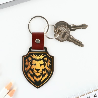 Брелок для ключей деревянный «Лев», 7 х 4,2 см