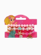 Набор детских браслетов Выбражулька «Облачко», 3 шт. цветной в золоте - фото 65407214