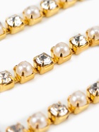 Цепь со стразами и жемчугом, металл, пластик, стекло, 2.5 мм, 9±1 м, цвет золотой - Фото 4