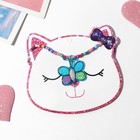 Кулон детский «Выбражулька» бабочка нарисованная, цветной, 40 см - фото 8513726