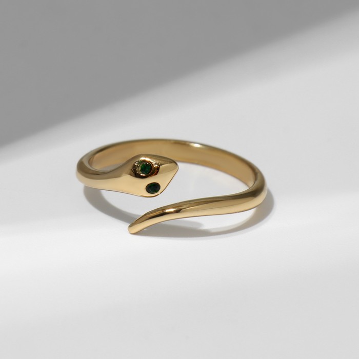Кольцо XUPING змейка, цвет золото, размер 16