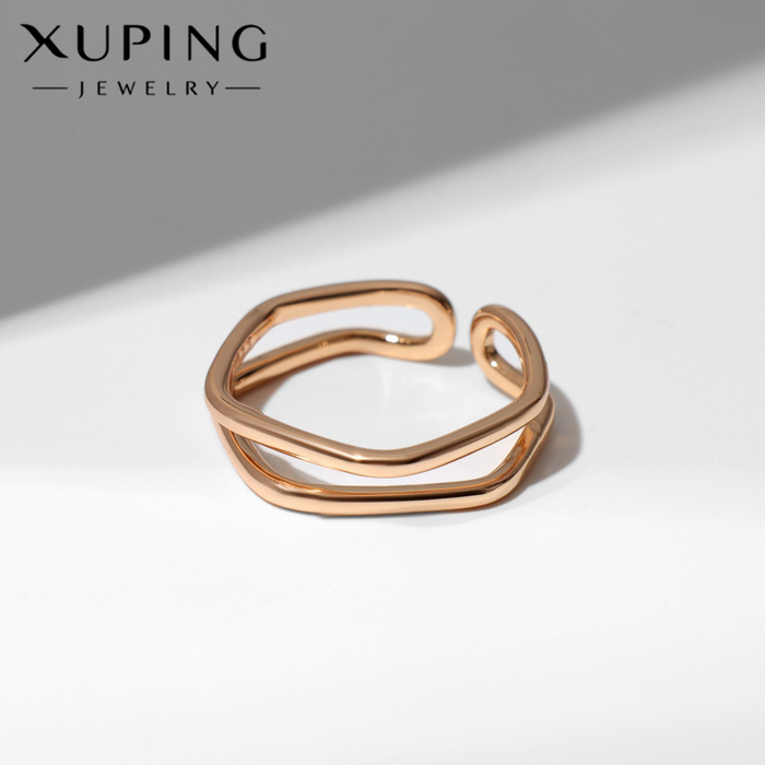 

Кольцо XUPING изгибы, цвет золото, размер 16
