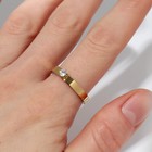 Кольцо XUPING стандарт, цвет белый в золоте, размер 17 - фото 23354901