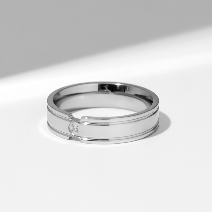 Кольцо XUPING статус, цвет белый в серебре, размер 18 - Фото 1