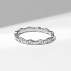 Кольцо XUPING изящность, цвет белый в серебре, размер 18 - фото 11725834