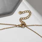 Кулон XUPING двойной, сердце, цвет белый в золоте, 40 см - фото 23388959