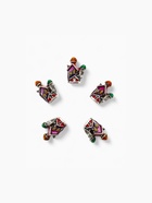 Шарм «Домик» сказочный, цветной в чернёном серебре 9897139