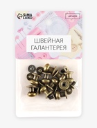 Кобурный винт d=7.9/8.5×8.5 мм, 10 шт., цвет бронзовый - Фото 7