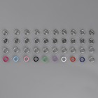 Кнопки рубашечные, открытые, в органайзере, d=9.5 мм, 200 шт., разноцветные - Фото 2