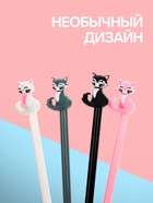 Ручка-прикол Calligrata «Кошечка», синий стержень, гелевая, МИКС - Фото 2