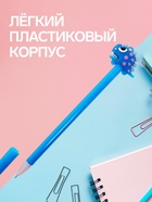 Ручка-прикол Calligrata «Зверушки», автоматическая, синий стержень, гелевая, МИКС - Фото 4