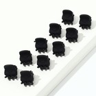 Краб для волос «Аксессуары»,10 шт.,1,5 х1,5 см - Фото 3