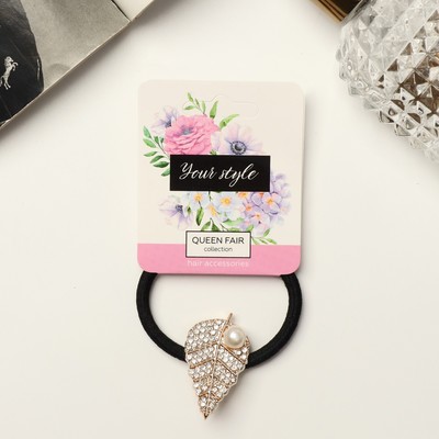 Резинка для волос QF «Роззет», лист, 4.5 см