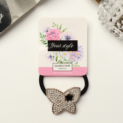 Резинка для волос «Грация», бабочка, 4.5 см