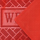 Коврик придверный грязезащитный Доляна «Welcome. Кирпичики», 40,5×60,5 см, цвет красный - Фото 2