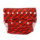 Подгузник многоразовый «Новогодняя красная клетка», 0-36 мес., красный, Крошка Я - Фото 11