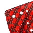 Подгузник многоразовый «Новогодняя красная клетка», 0-36 мес., красный, Крошка Я - Фото 8