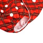 Подгузник многоразовый «Новогодняя красная клетка», 0-36 мес., красный, Крошка Я - Фото 9