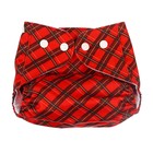 Подгузник многоразовый «Новогодняя красная клетка», 0-36 мес., красный, Крошка Я - Фото 10