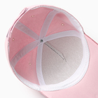 Кепка для девочек MINAKU "Корона" цвет розовый, р-р 52 - фото 24688715