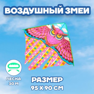 Воздушный змей «Сова», с леской