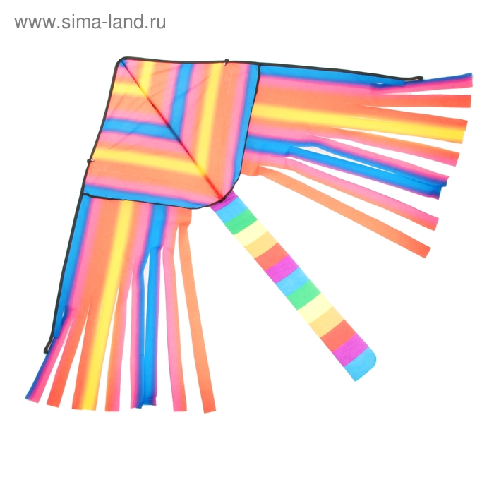 Воздушный змей "Цветной" с леской - Фото 1