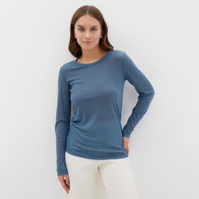 Лонгслив женский KAFTAN: Basic line, синий, размер 40-42