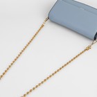 Цепочка для сумки, с карабинами, d = 8 мм, 120 см, цвет золотой - фото 8103237