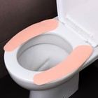 Наклейка на унитаз однотонные, 2 шт. (розовая) - Фото 2