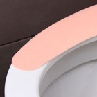 Наклейка на унитаз однотонные, 2 шт. (розовая) - Фото 3