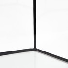 Аквариум «Восьмигранный» с крышкой, 50 л, 33×33×60/67 см, чёрный - Фото 4