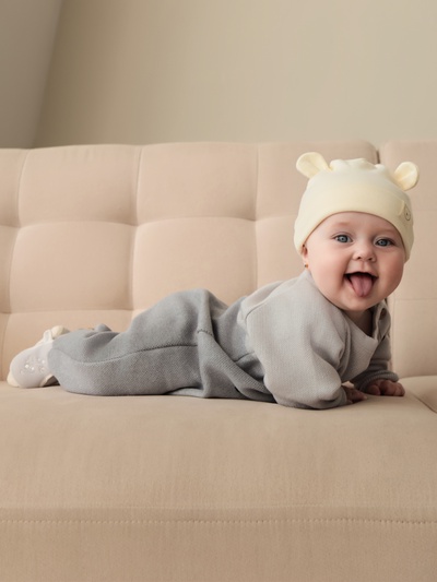 Комбинезон вязаный Крошка Я «Мордочка», рост 80-86 см, серый