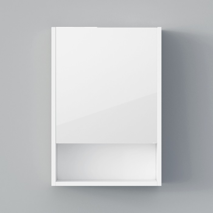 Шкаф-зеркало Spectrum 45, 45 х 75 х 15 см, с доводчиком, фасад МДФ