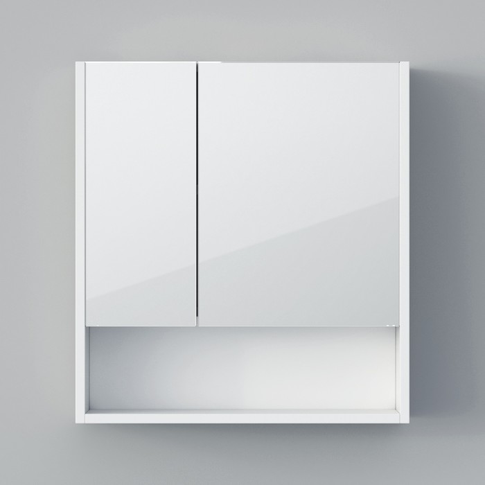 Шкаф-зеркало Spectrum 60, 60 х 75 х 15 см, с доводчиком, фасад МДФ