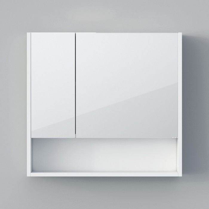 Шкаф-зеркало Spectrum 70, 70 х 75 х 15 см, с доводчиком, фасад МДФ