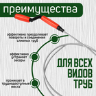 Трос сантехнический ZEIN, оцинкованный, с вращающейся ручкой, d=6 мм, L=2 м 9632066